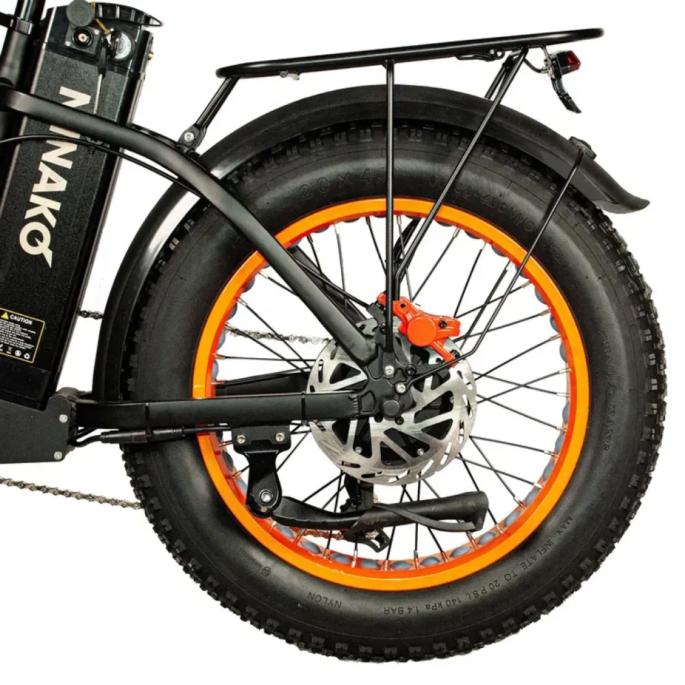 Электровелосипед Minako F10 Dual оранжевый гидравлика 11